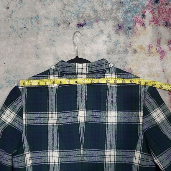 Vintage Pendleton Tartan Wool Blazer Jacket in Green & Plaid Size 6 - Picture 8 of 12